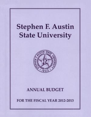 Primary view of object titled 'Stephen F. Austin State University Operating Budget: 2013'.