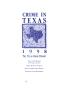 Thumbnail image of item number 1 in: 'Crime in Texas: 1998'.
