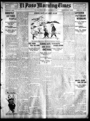 Primary view of object titled 'El Paso Morning Times (El Paso, Tex.), Vol. 30, Ed. 1 Sunday, September 11, 1910'.