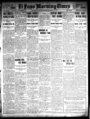 Primary view of object titled 'El Paso Morning Times (El Paso, Tex.), Vol. 32, Ed. 1 Saturday, January 18, 1913'.