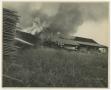 Photograph: [Men Fighting a Fire at Lumber Yard]