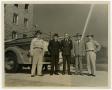 Photograph: [Men Standing in Front of Seagrave Pumper]
