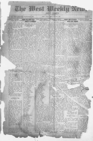 Primary view of object titled 'The West Weekly News and Times. (West, Tex.), Vol. 12, No. 12, Ed. 1 Friday, January 2, 1920'.
