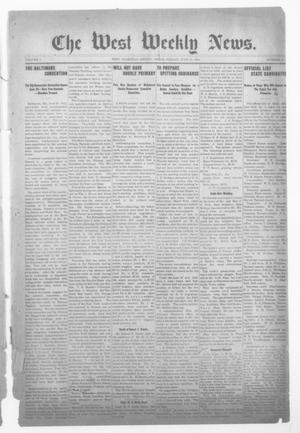 Primary view of object titled 'The West Weekly News. (West, Tex.), Vol. 3, No. 37, Ed. 1 Friday, June 21, 1912'.