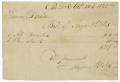 Primary view of [A receipt for Zavala's purchase of Clarets and decanters, October 18, 1830]