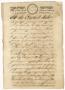 Thumbnail image of item number 1 in: '[Official document regarding Zavala and colonization in Coahuila y Tejas, November 29, 1833]'.
