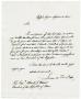 Thumbnail image of item number 1 in: '[Letter from Lorenzo de Zavala to David G. Burnet, September 11, 1836]'.