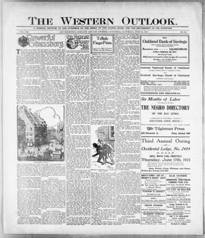 Primary view of object titled 'The Western Outlook. (San Francisco, Oakland and Los Angeles, Calif.), Vol. 21, No. 38, Ed. 1 Saturday, June 12, 1915'.