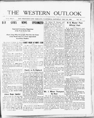 Primary view of object titled 'The Western Outlook (San Francisco and Oakland, Calif.), Vol. 34, No. 34, Ed. 1 Saturday, May 26, 1928'.