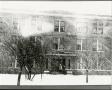 Primary view of [Photograph of Zellner Hall in Snowstorm]