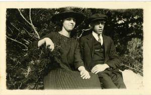 Primary view of [Photograph of Elizabeth Baxter and J. Sullivan Gibson]