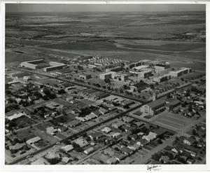 Primary view of object titled '[Aerial Photograph of Abilene Christian College Campus]'.