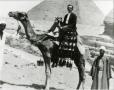 Photograph: [Photograph of George Klingman on Camel]