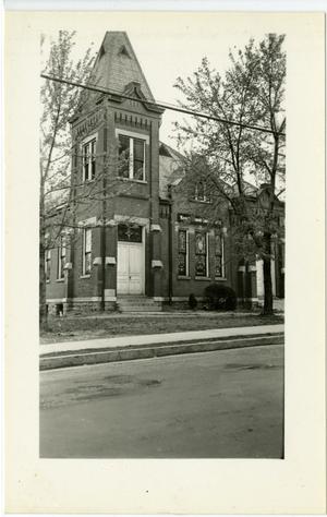 Primary view of object titled '[Photograph of Waverly Belmont Church]'.