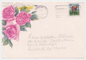 [Postcard from Madge Saenz to Rosa Walston Latimer - February 11, 1992]