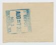 Thumbnail image of item number 2 in: '[Passenger's Check Ticket]'.