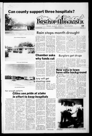 Primary view of object titled 'Bastrop Advertiser (Bastrop, Tex.), No. 70, Ed. 1 Thursday, November 1, 1979'.