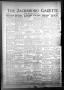 Newspaper: The Jacksboro Gazette (Jacksboro, Tex.), Vol. 64, No. 11, Ed. 1 Thurs…