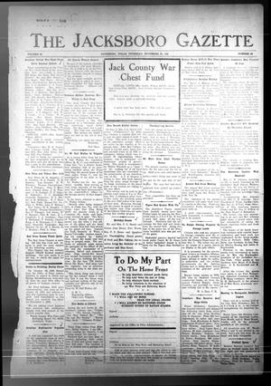 Primary view of object titled 'The Jacksboro Gazette (Jacksboro, Tex.), Vol. 64, No. 26, Ed. 1 Thursday, November 25, 1943'.