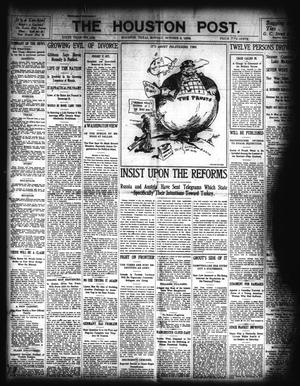 Primary view of object titled 'The Houston Post. (Houston, Tex.), Vol. 19, No. 183, Ed. 1 Monday, October 5, 1903'.