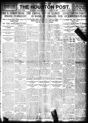Primary view of object titled 'The Houston Post. (Houston, Tex.), Vol. 24, Ed. 1 Saturday, August 15, 1908'.