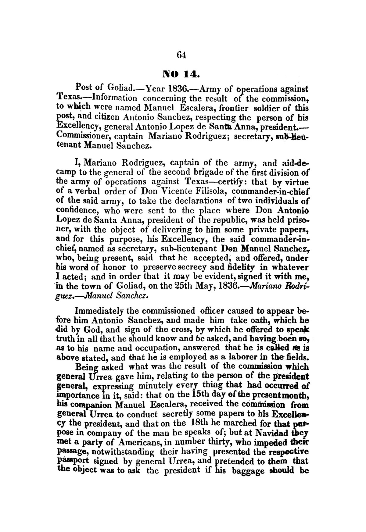 Evacuation of Texas : translation of the Representation addressed to the supreme government / by Vicente Filisola, in defence of his honor, and explanation of his operations as commander-in-chief of the army against Texas.
                                                
                                                    [Sequence #]: 67 of 72
                                                