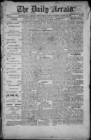 Primary view of object titled 'The Daily Herald (Brownsville, Tex.), Vol. 1, No. 86, Ed. 1, Tuesday, October 11, 1892'.