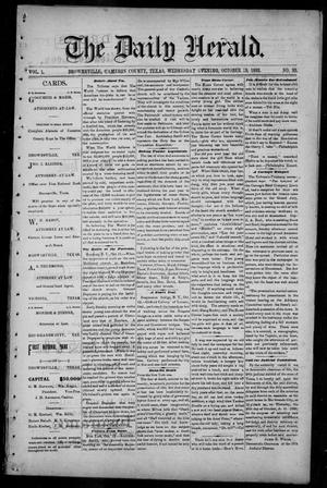 Primary view of object titled 'The Daily Herald (Brownsville, Tex.), Vol. 1, No. 93, Ed. 1, Wednesday, October 19, 1892'.