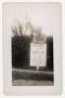 Photograph: [Photograph of Clarence Whitefield and Hardin-Simmons University Sign]