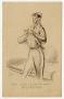 Primary view of [Postcard of Soldier Cleaning Sword]