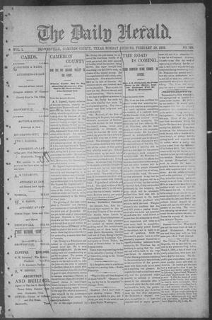 Primary view of object titled 'The Daily Herald (Brownsville, Tex.), Vol. 1, No. 199, Ed. 1, Monday, February 20, 1893'.