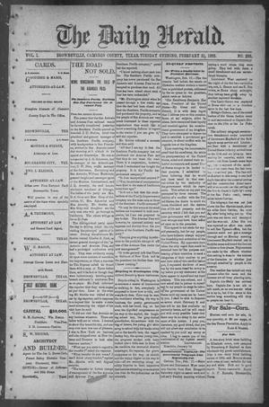 Primary view of object titled 'The Daily Herald (Brownsville, Tex.), Vol. 1, No. 200, Ed. 1, Tuesday, February 21, 1893'.