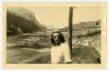 Postcard: [Postcard of Woman in the Alps]