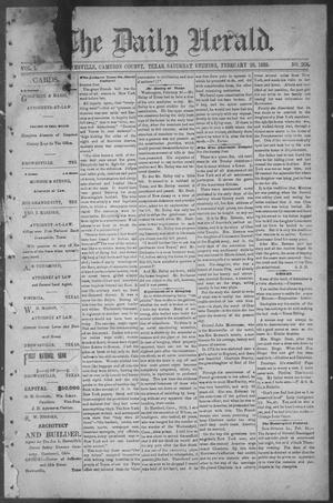 Primary view of object titled 'The Daily Herald (Brownsville, Tex.), Vol. 1, No. 204, Ed. 1, Saturday, February 25, 1893'.