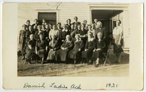 Primary view of object titled '[Danish Ladies Aid in 1931]'.