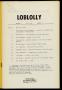 Thumbnail image of item number 3 in: 'Loblolly, Volume 2, Number 2, Fall 1974'.
