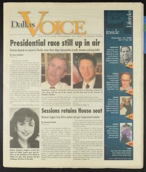 Primary view of object titled 'Dallas Voice (Dallas, Tex.), Vol. 17, No. 28, Ed. 1 Friday, November 10, 2000'.