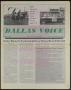 Primary view of Dallas Voice (Dallas, Tex.), Vol. 2, No. 21, Ed. 1 Friday, September 27, 1985