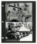 Photograph: [Scrapbook Page: Photographs of Soldiers with Tanks]