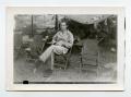 Photograph: [Photograph of Soldier in Philippines Camp]