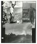 Photograph: [Scrapbook Page: Photographs of Soldiers and Damaged Village]