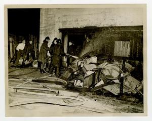 Primary view of object titled '[Remains of 1948 Fire]'.