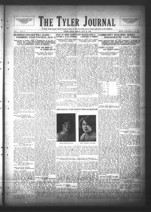 Primary view of object titled 'The Tyler Journal (Tyler, Tex.), Vol. 1, No. 13, Ed. 1 Friday, July 31, 1925'.