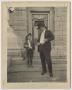 Photograph: [Captain Frank Hamer and Walter M. Woodward on the Steps of the Texas…