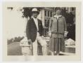 Photograph: [Walter and Mildred Woodward on the Texas Capitol steps]
