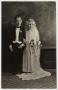 Postcard: Mac Woodward and Bernice Gaines in Tom Thumb wedding