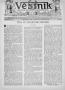 Newspaper: Věstník (West, Tex.), Vol. 25, No. 11, Ed. 1 Wednesday, March 17, 1937