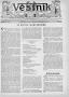 Newspaper: Věstník (West, Tex.), Vol. 25, No. 38, Ed. 1 Wednesday, September 22,…