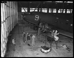 Primary view of object titled 'Del Valle Air Base Hangar'.