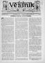 Newspaper: Věstník (West, Tex.), Vol. 24, No. 53, Ed. 1 Wednesday, November 11, …